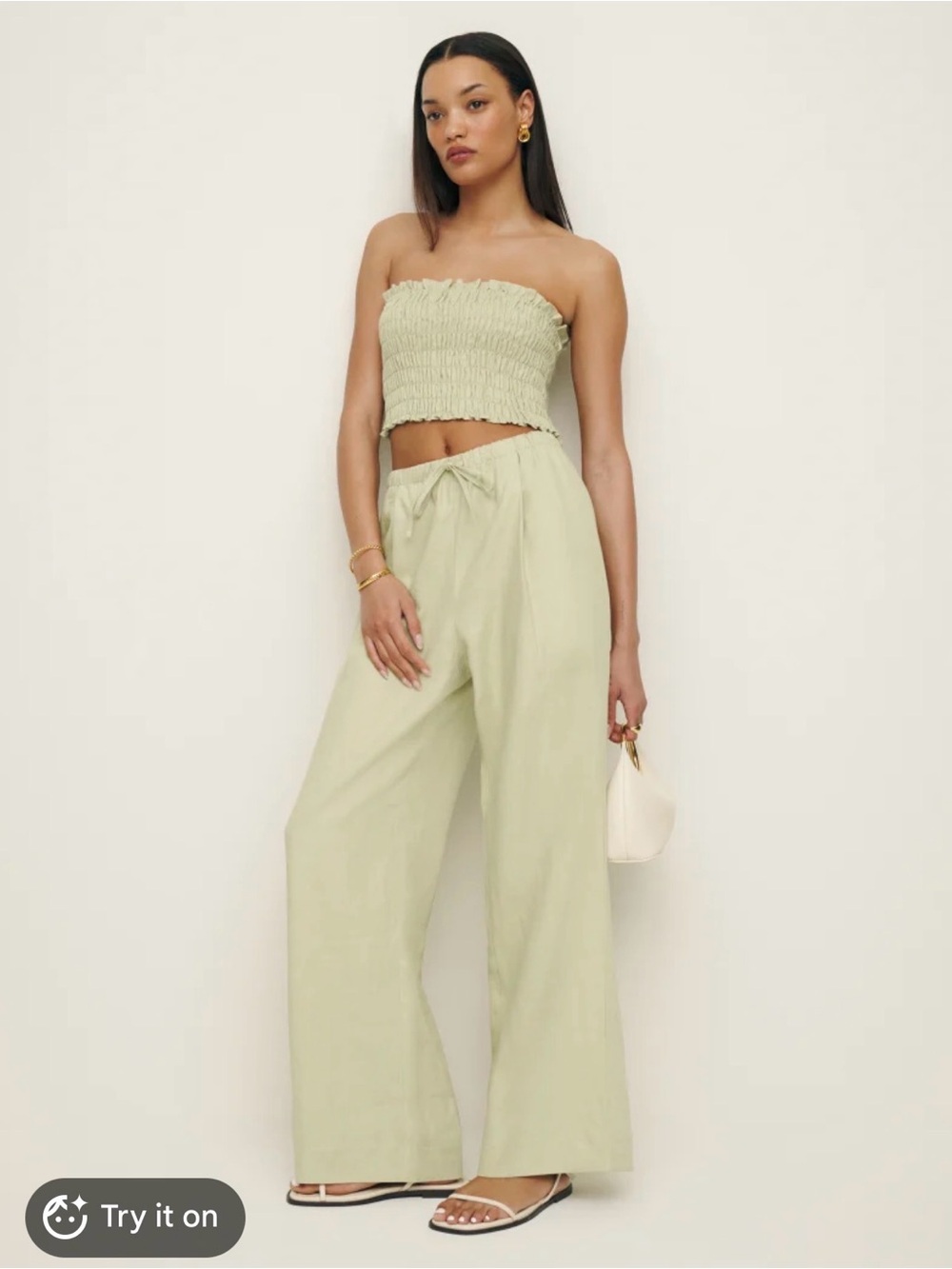 Reformation Lena Linen Two Piece